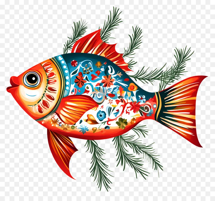 Ikan Natal，Ikan Berwarna Warni PNG