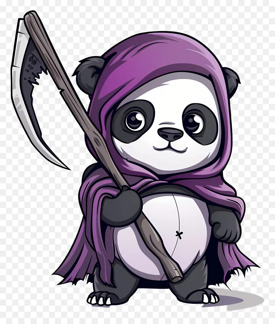 Panda Yang Lucu，Panda Dengan Sabit PNG