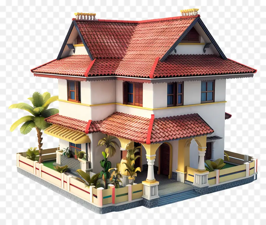 Rumah 3d，Rumah Corat Coret Yang Lucu PNG