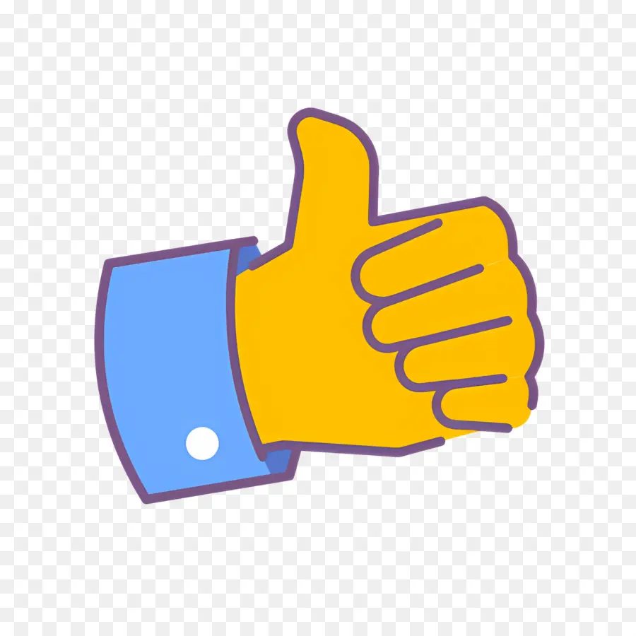 Emoji Tangan，Jempol PNG