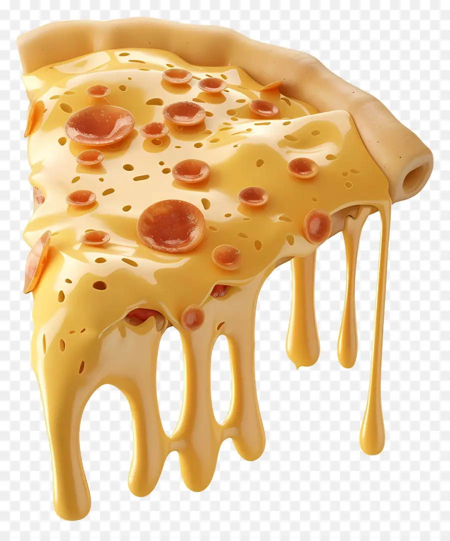 Pizza 3d，Sepotong Pizza Keju PNG