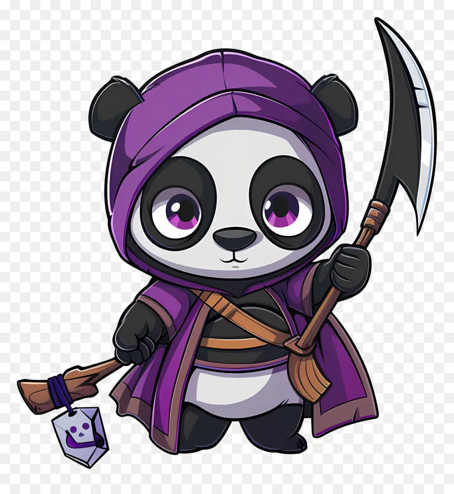 Panda Yang Lucu，Panda Dengan Sabit PNG