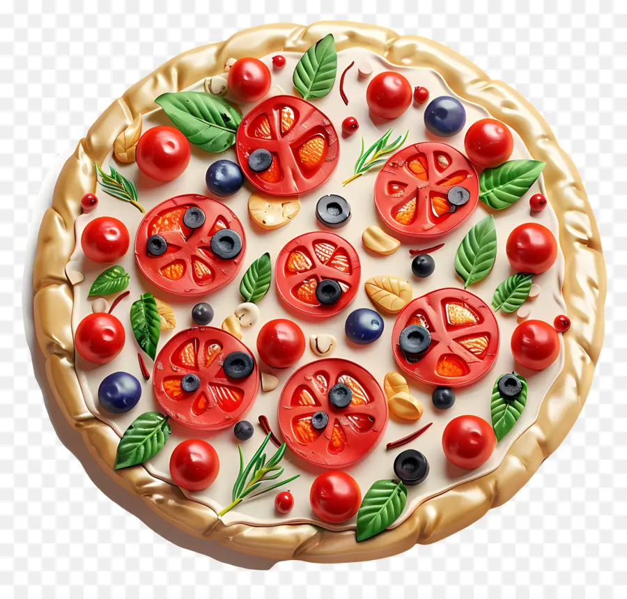 Pizza 3d，Pizza Utuh PNG