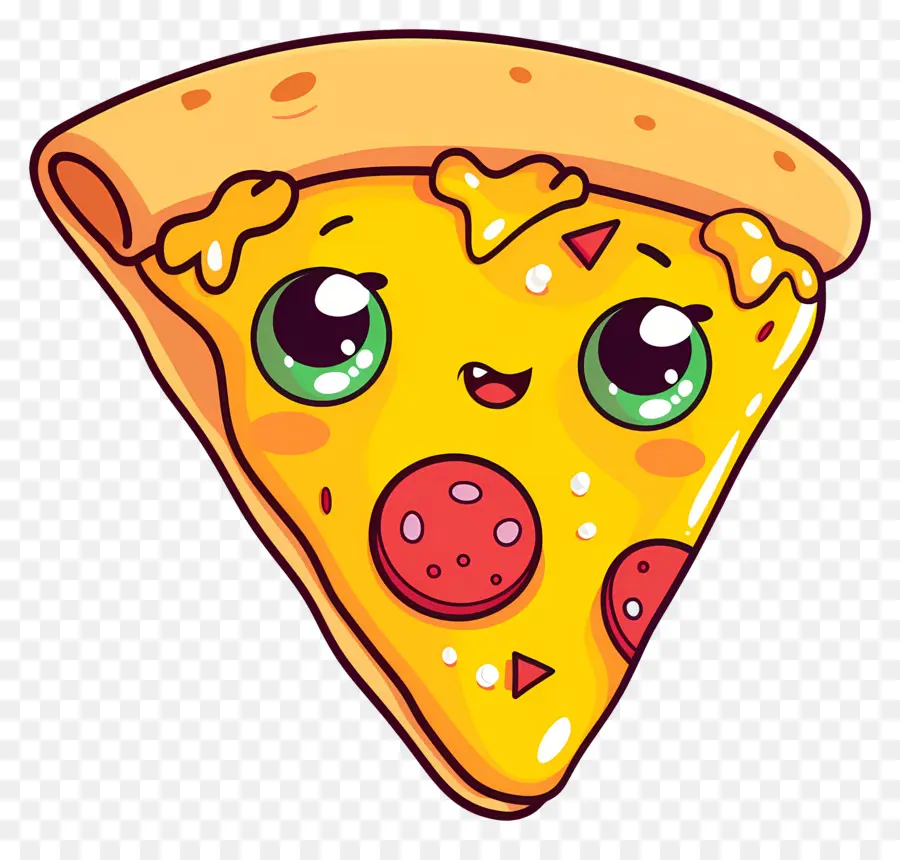 Pizza Kartun，Irisan Pizza PNG