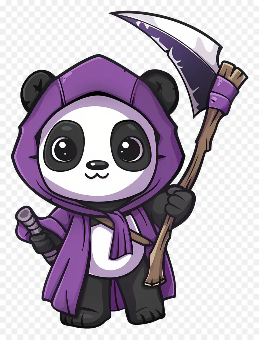 Panda Yang Lucu，Panda Dengan Sabit PNG