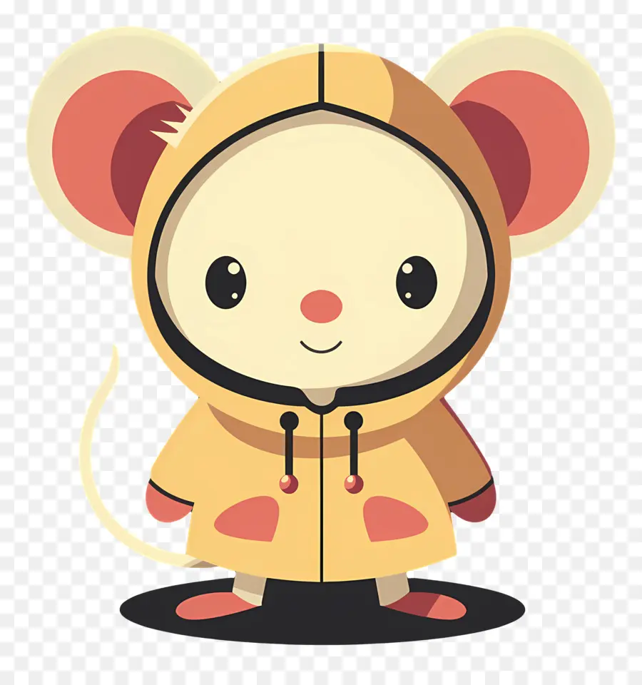 Tikus Yang Lucu，Tikus Di Hoodie PNG