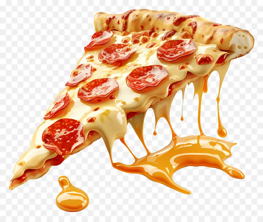 Pizza 3d，Sepotong Pizza Keju PNG