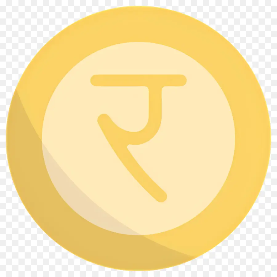 Rupee India，Koin Kuning PNG