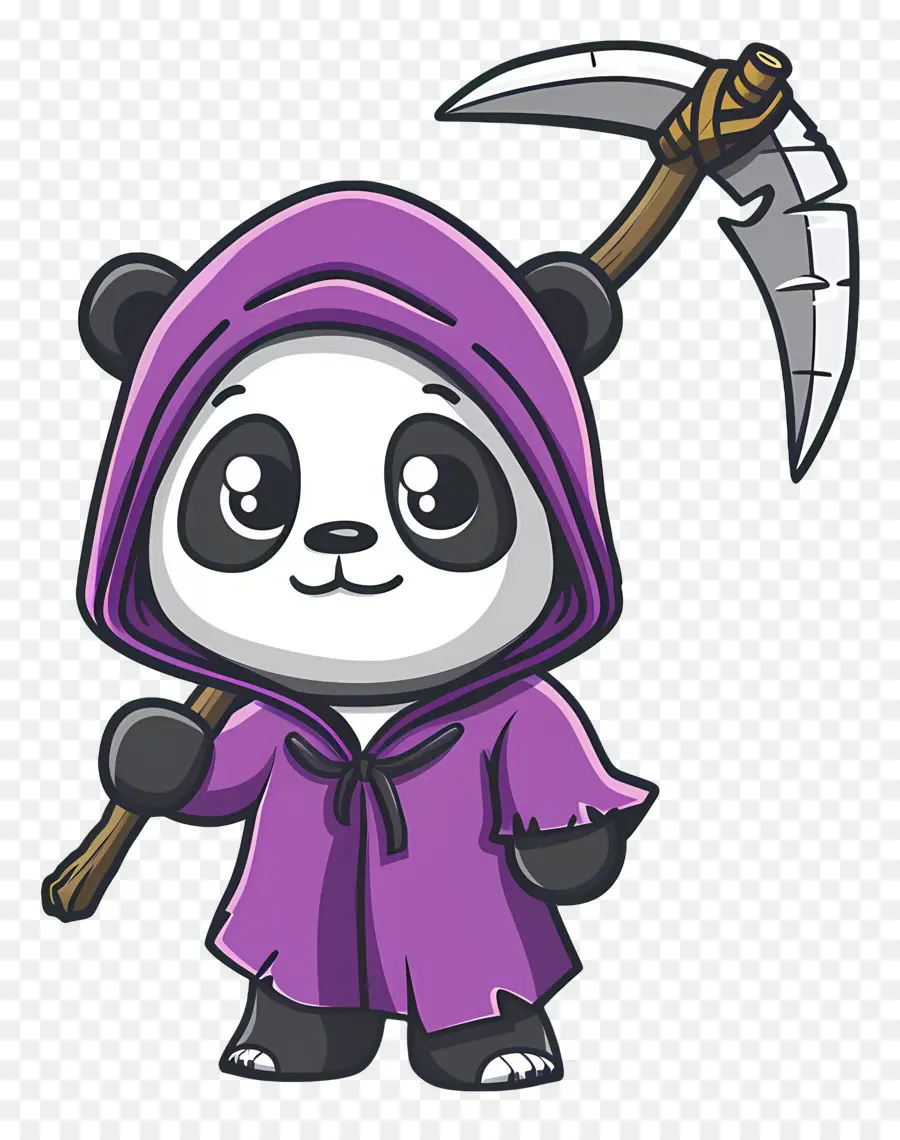 Panda Yang Lucu，Panda Dengan Sabit PNG