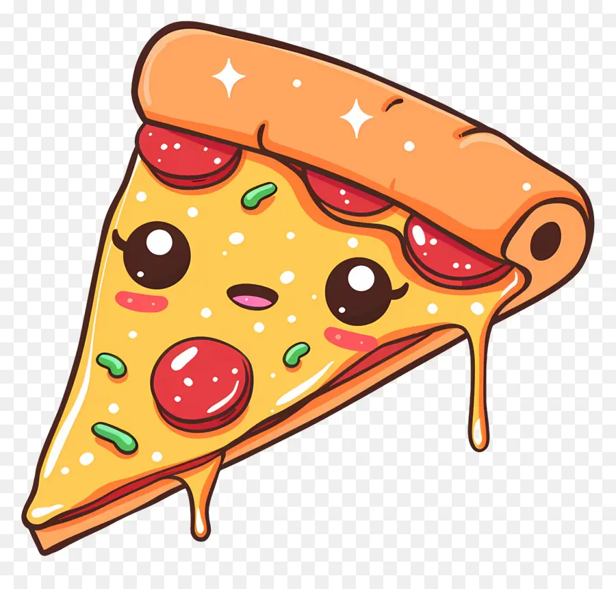 Pizza Kartun，Irisan Pizza PNG