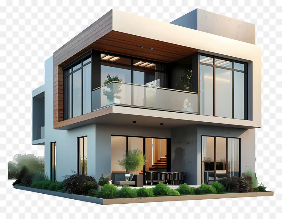 Rumah 3d，Rumah Modern PNG