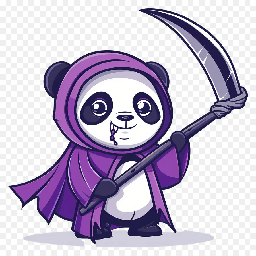 Panda Yang Lucu，Panda Dengan Sabit PNG