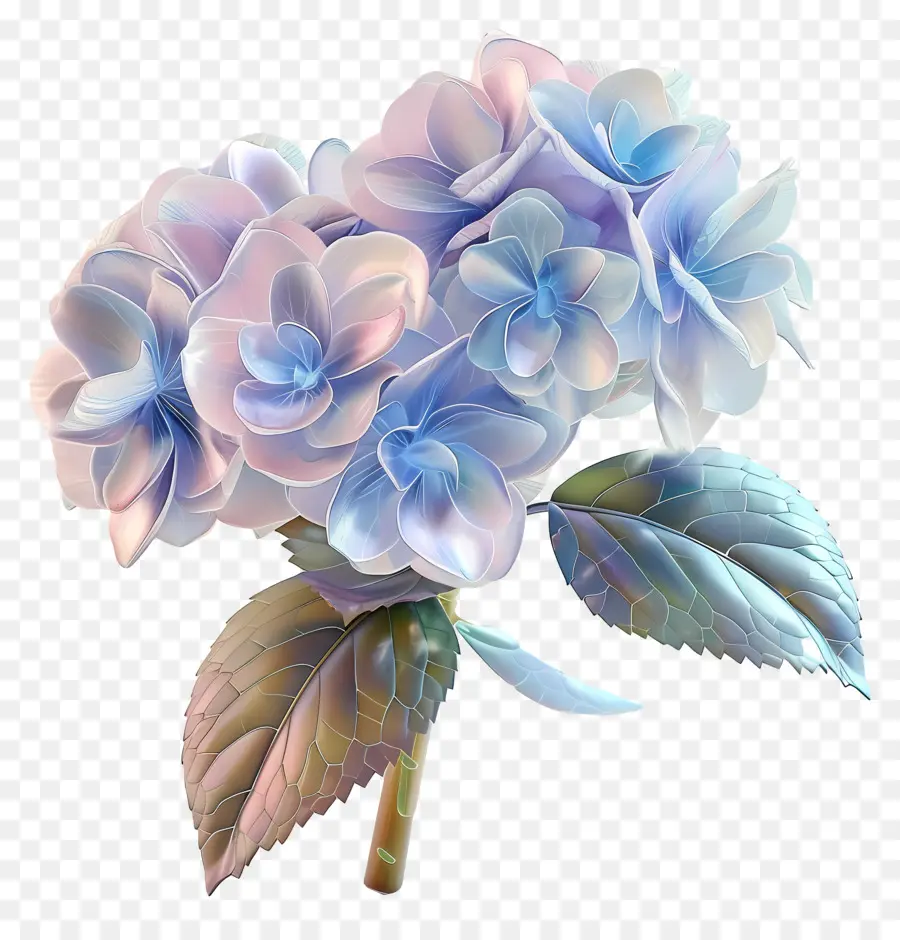 Bunga 3d，Hortensia PNG