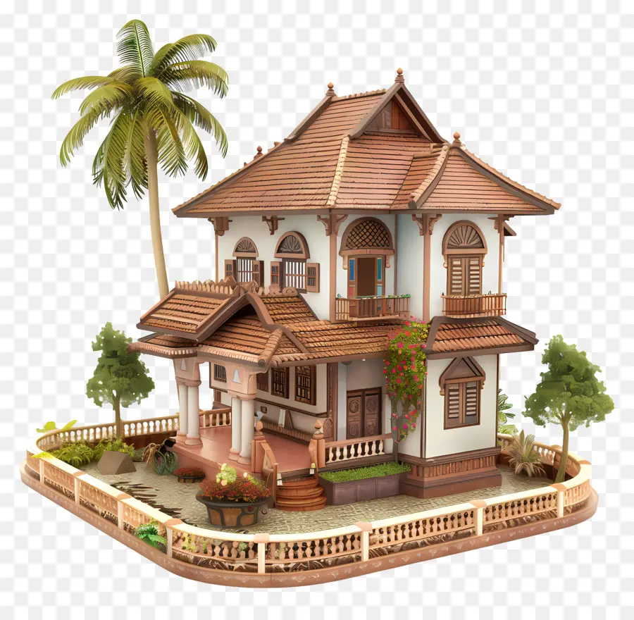 Rumah 3d，Rumah Corat Coret Yang Lucu PNG