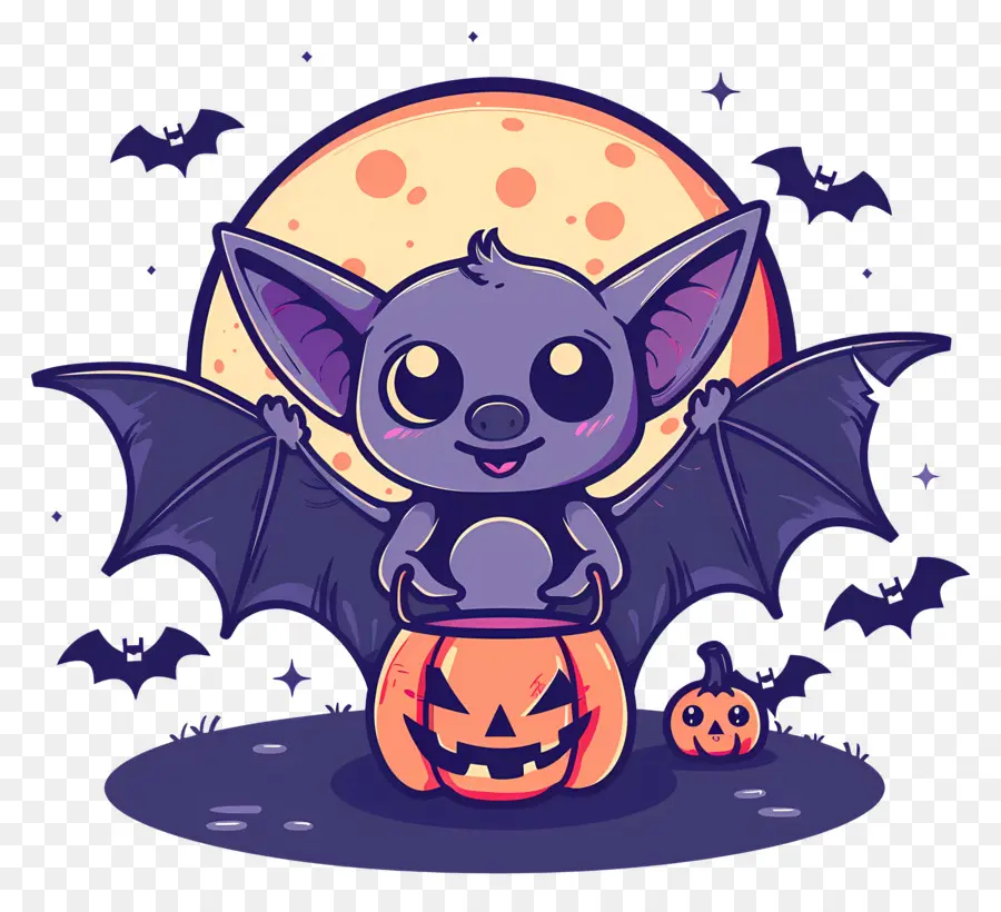 Kelelawar Halloween，Kelelawar Kartun PNG