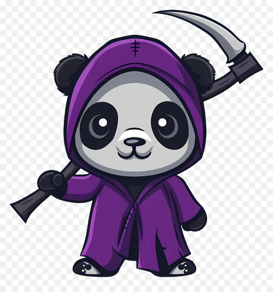 Panda Yang Lucu，Panda Dengan Sabit PNG