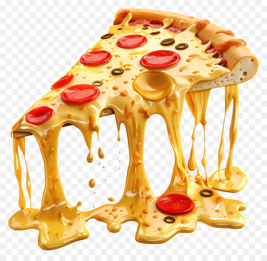 Pizza 3d，Irisan Pizza PNG