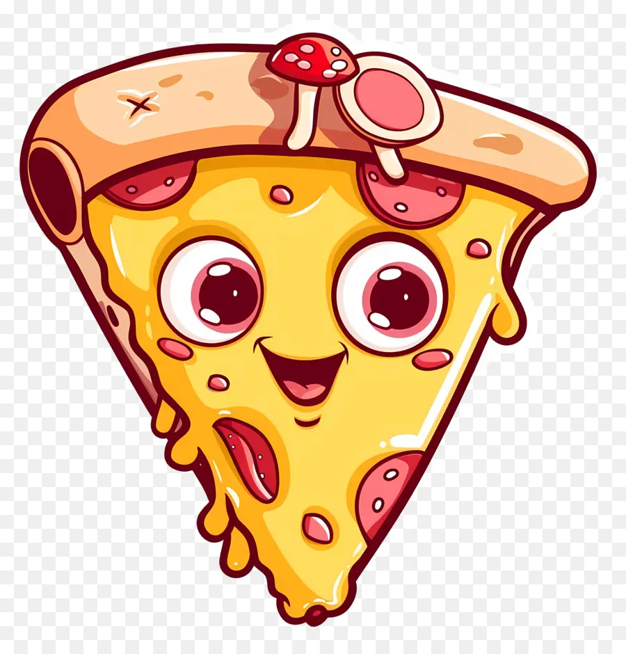 Pizza Kartun，Irisan Pizza PNG