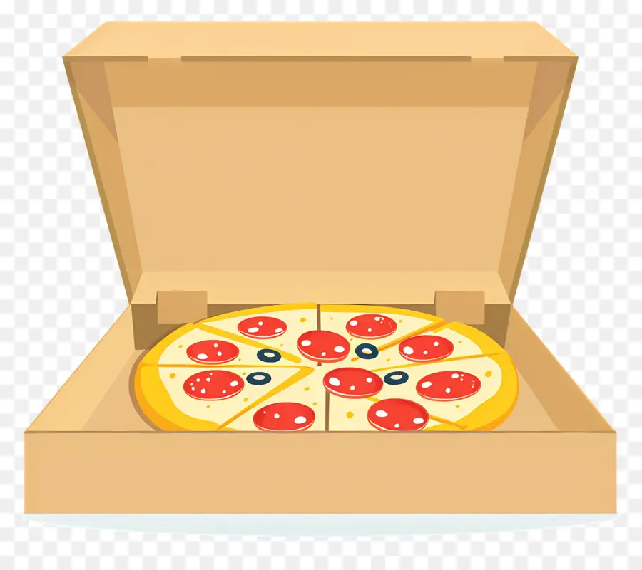 Kotak Pizza，Pizza Dalam Kotak PNG