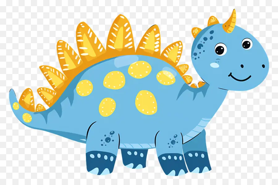 Dinosaurus Kartun，Dinosaurus Biru PNG