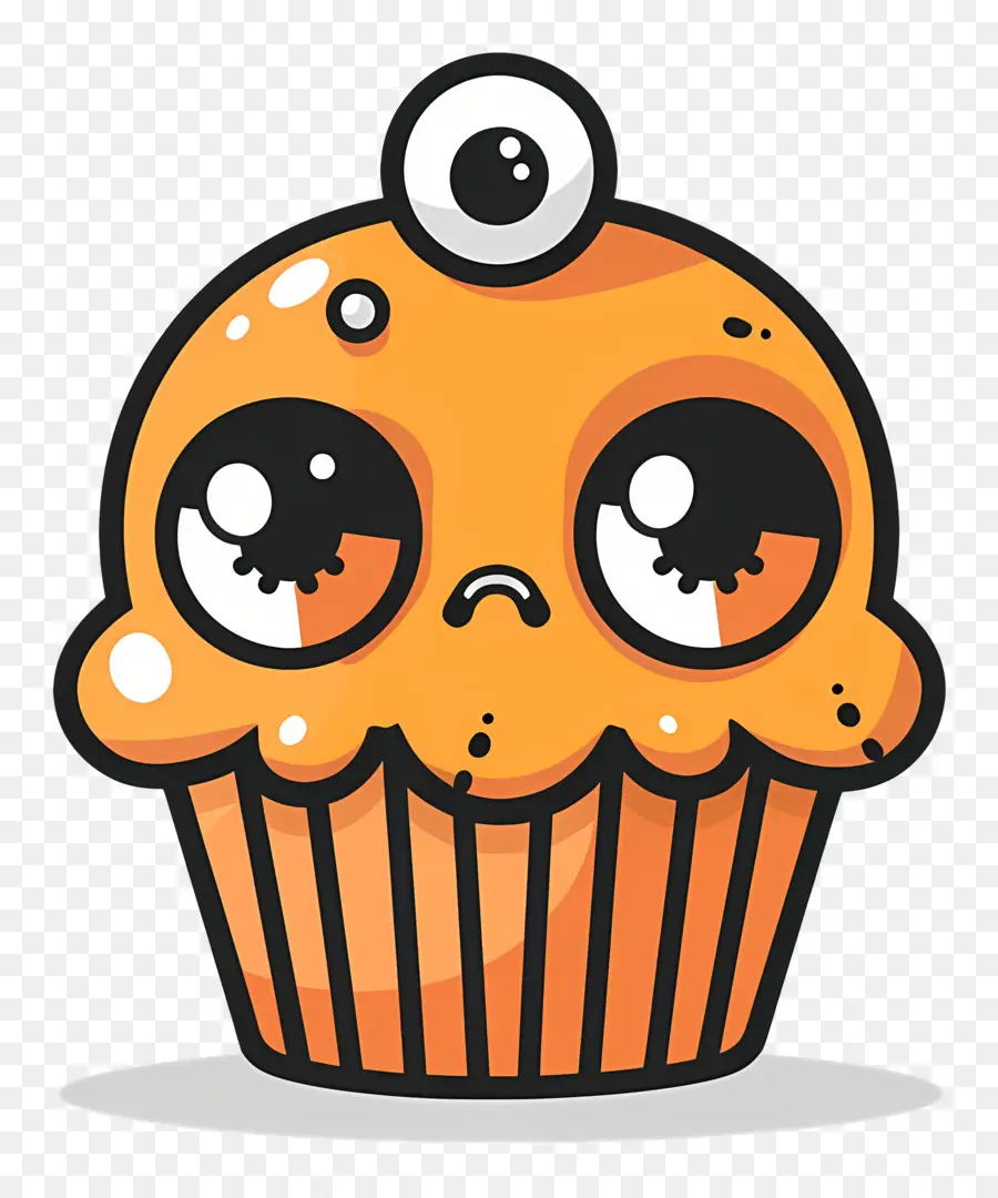 Kue Mangkuk Halloween，Kue Mangkuk Monster PNG