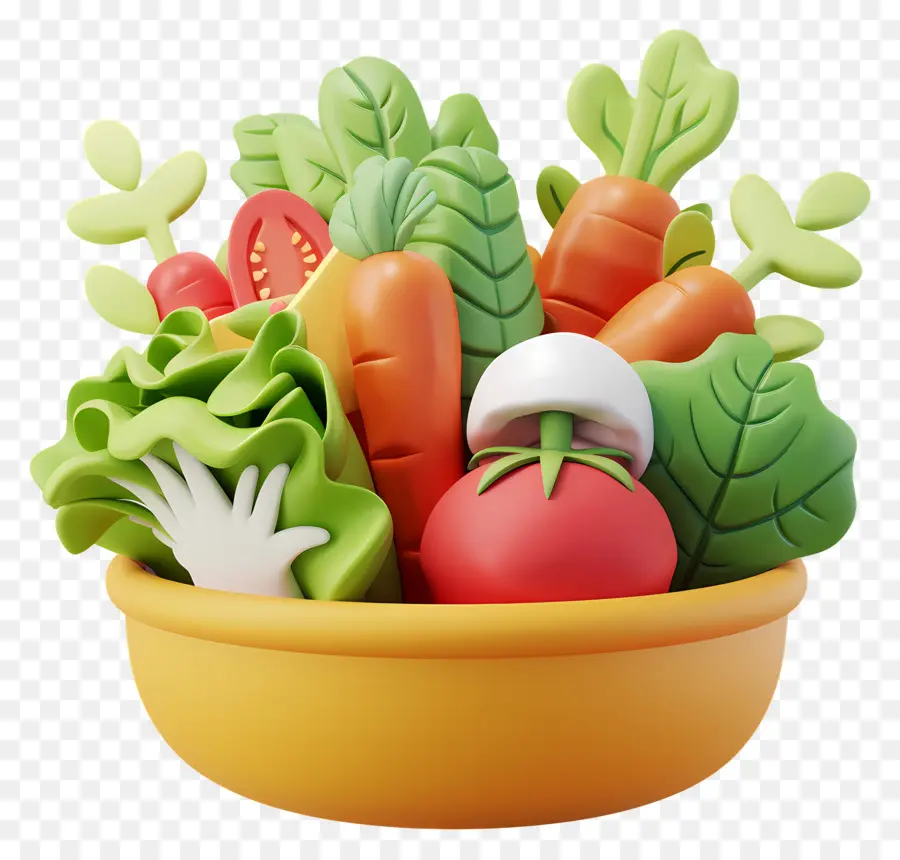 Salad Segar，Salad PNG