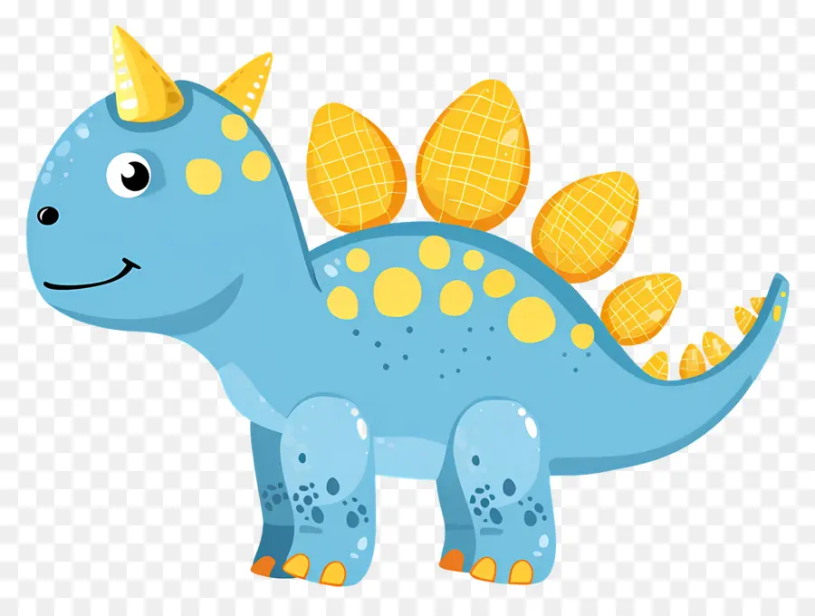 Dinosaurus Kartun，Dinosaurus Biru PNG