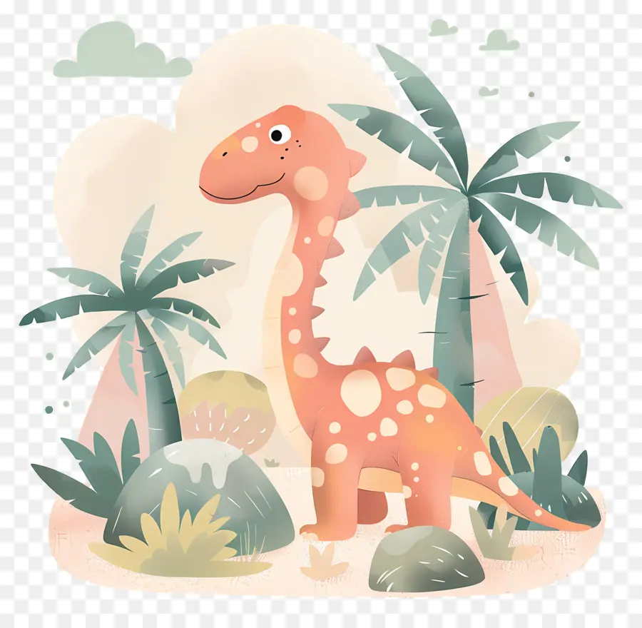 Dinosaurus Kartun，Dinosaurus Lucu PNG