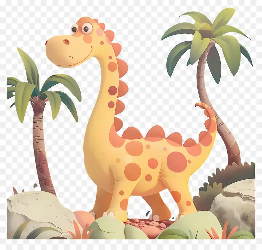 Dinosaurus Kartun，Dinosaurus Lucu PNG