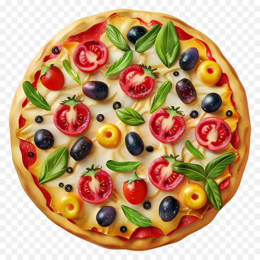 Pizza 3d，Pizza Sayuran PNG