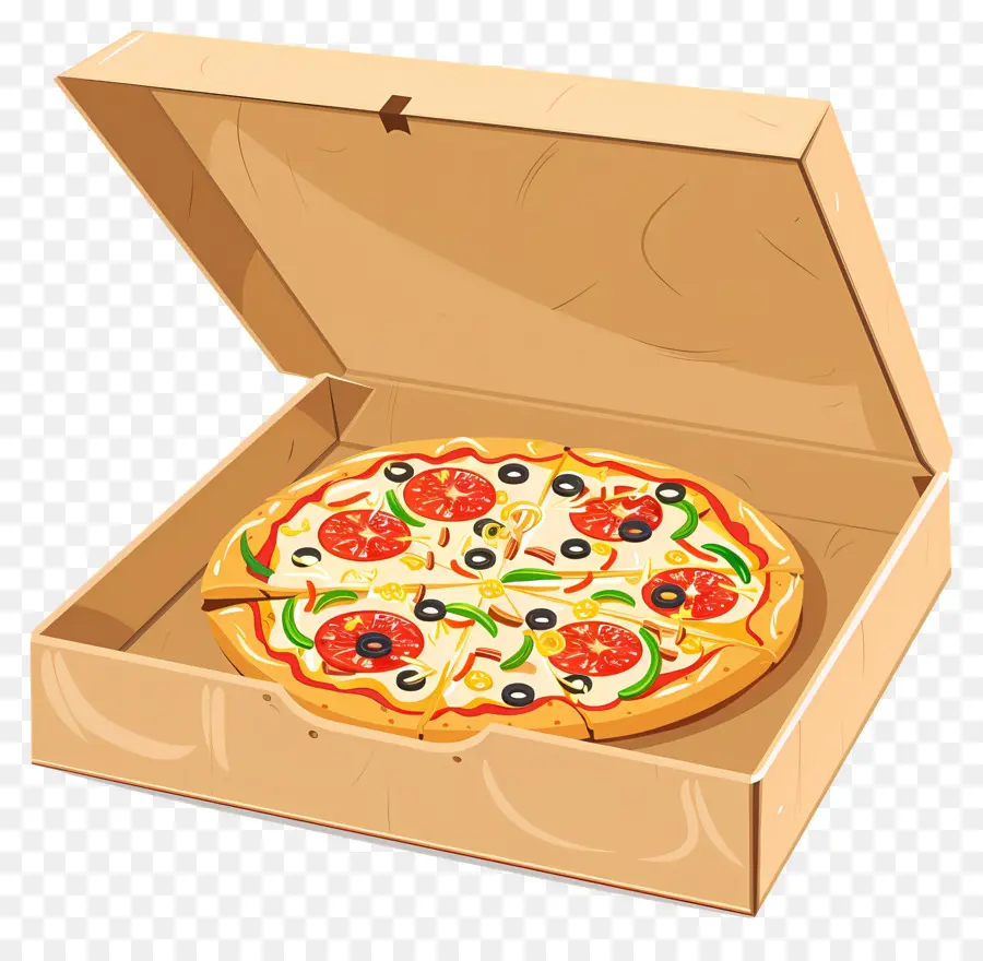 Kotak Pizza，Pizza Dalam Kotak PNG