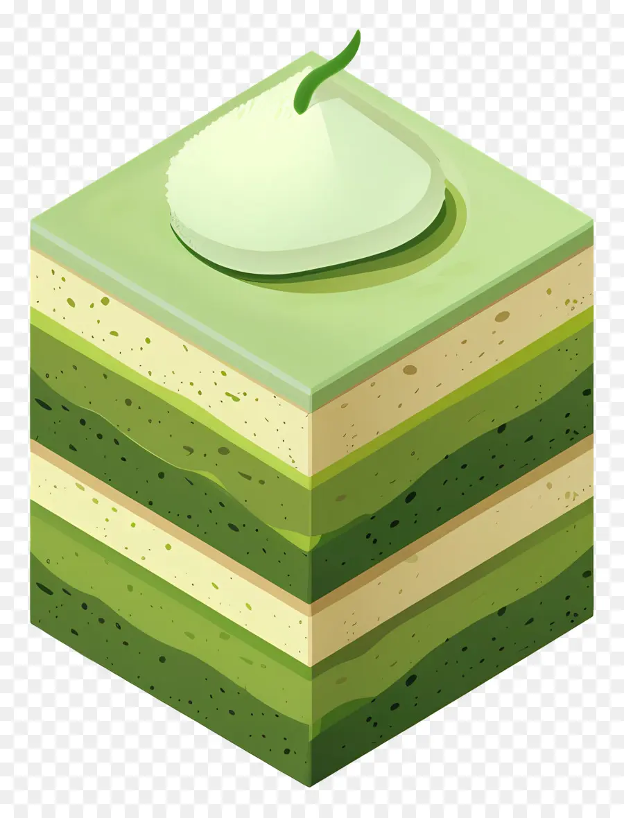 Kue Matcha，Kue Hijau PNG