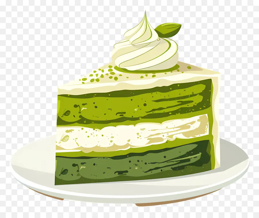 Kue Matcha，Kue Hijau PNG