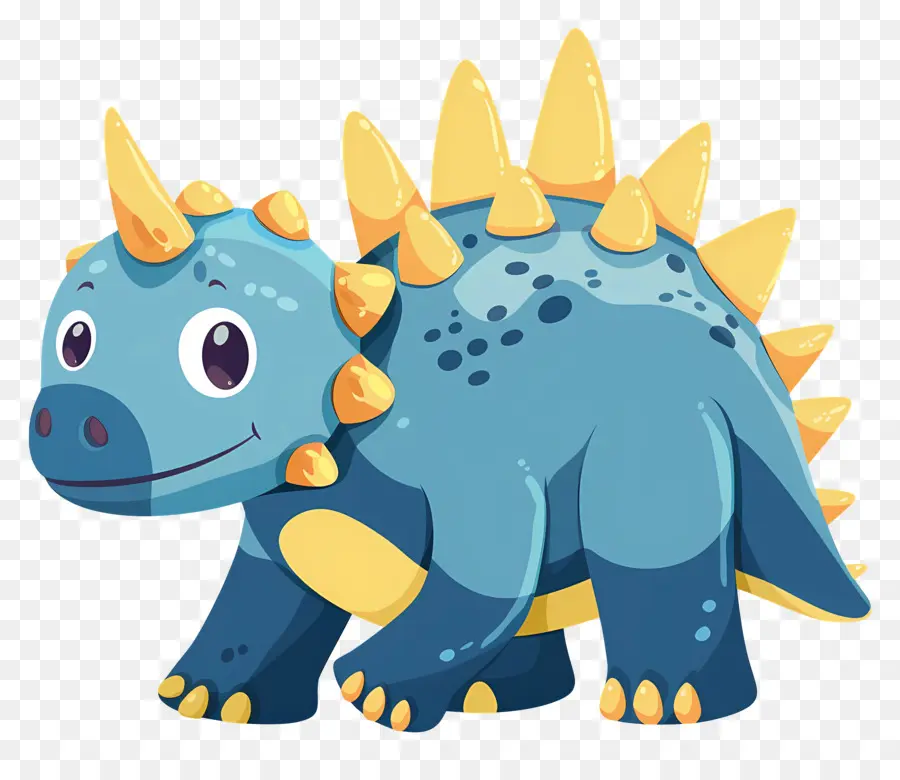 Dinosaurus Kartun，Dinosaurus Biru PNG