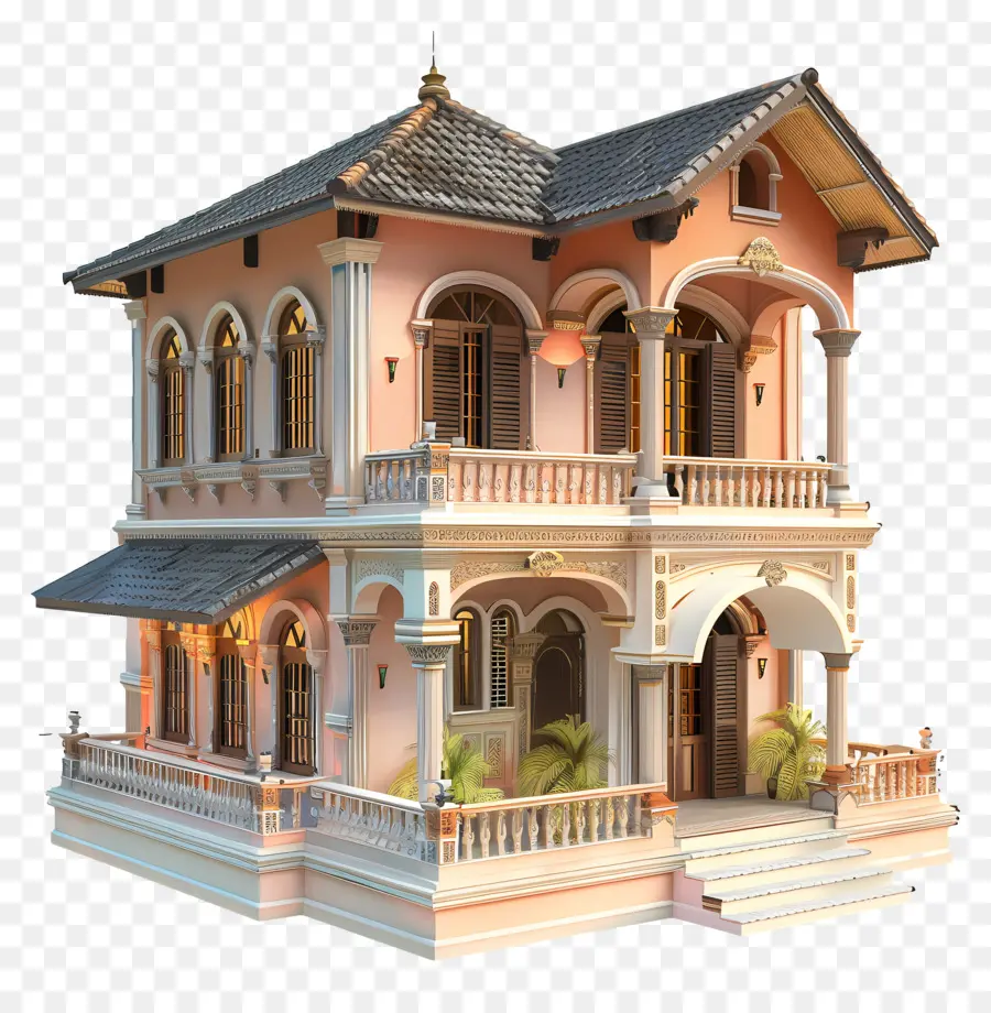 Rumah 3d，Rumah Victoria PNG