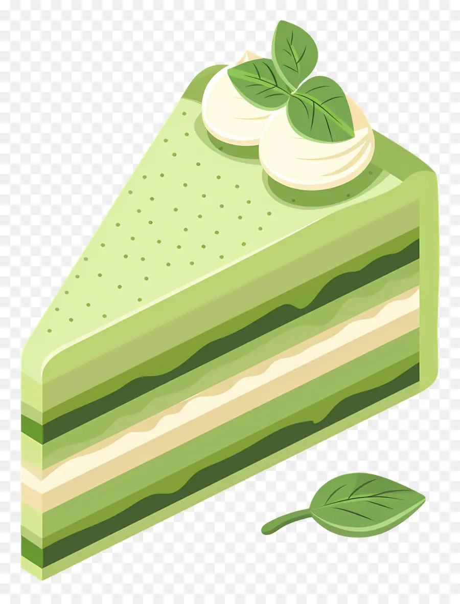 Kue Matcha，Kue Hijau PNG