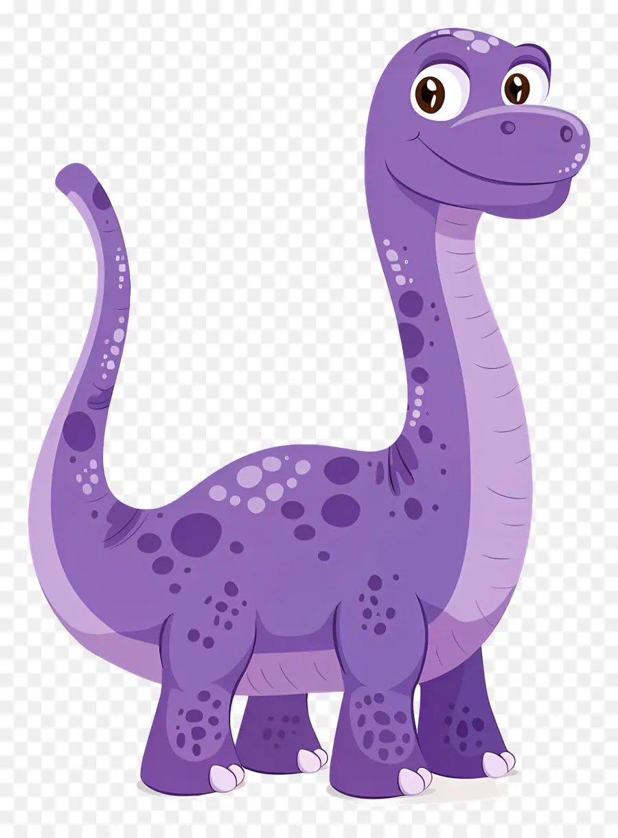 Dinosaurus Kartun，Dinosaurus Ungu PNG