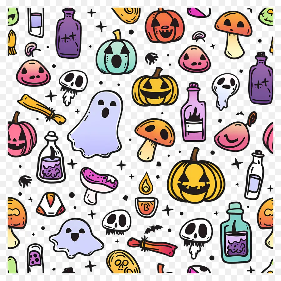 Latar Belakang Halloween，Coretan Halloween PNG