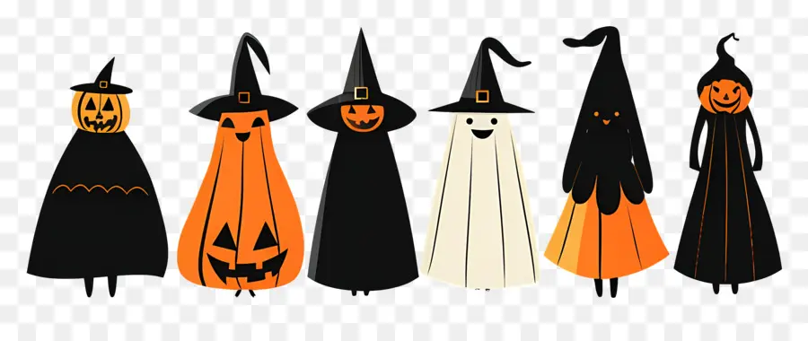 Perbatasan Halloween，Karakter Halloween PNG