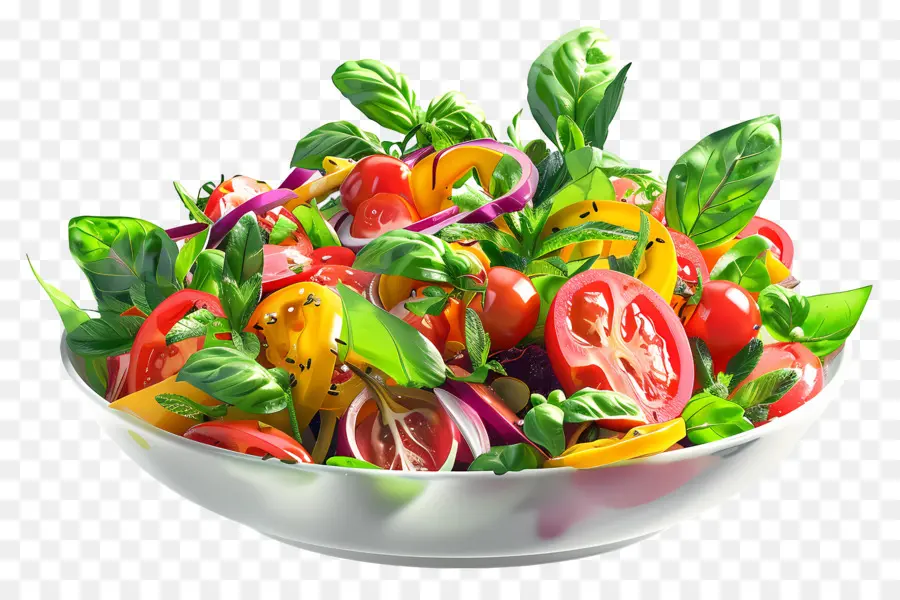 Salad Segar，Salad Berwarna Warni PNG