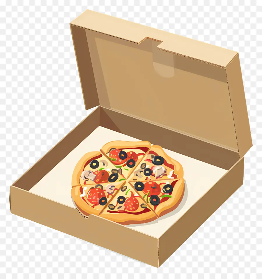 Kotak Pizza，Pizza Dalam Kotak PNG