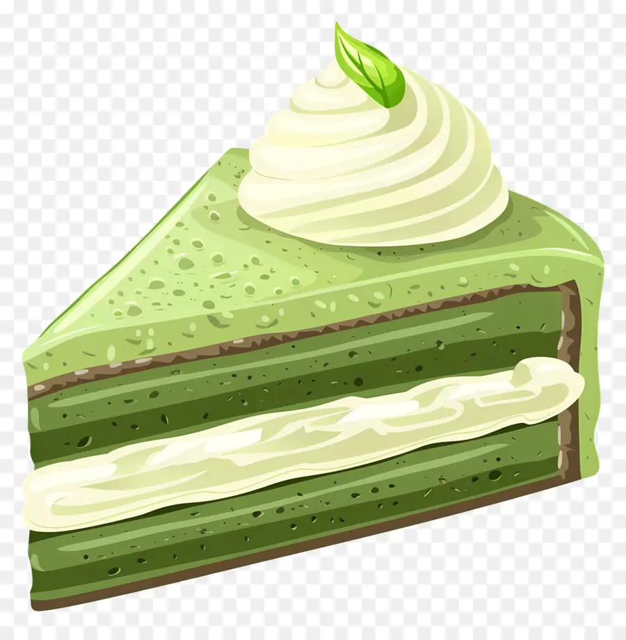 Kue Matcha，Kue Hijau PNG