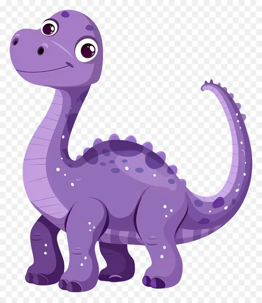 Dinosaurus Kartun，Dinosaurus Ungu PNG