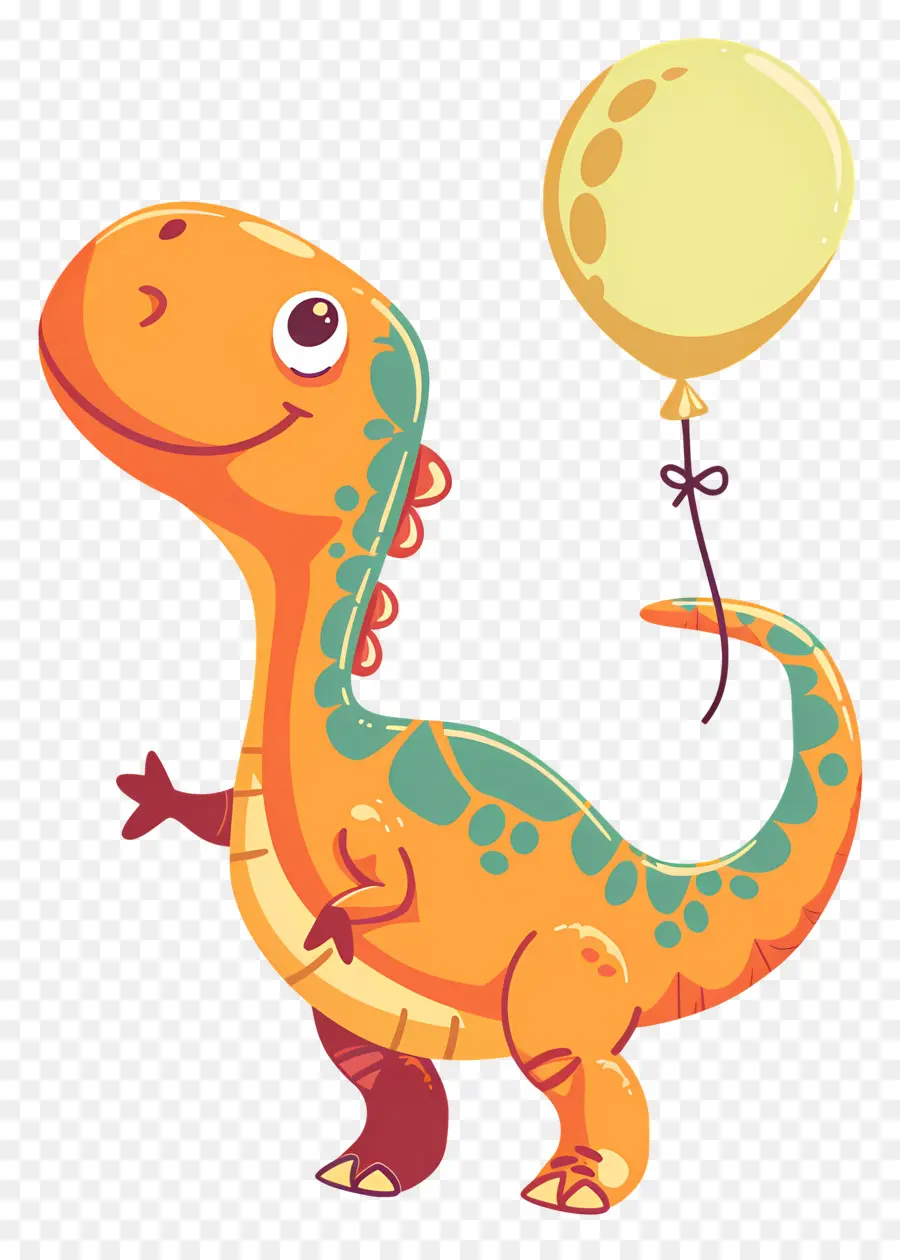 Dinosaurus Kartun，Dinosaurus Oranye PNG