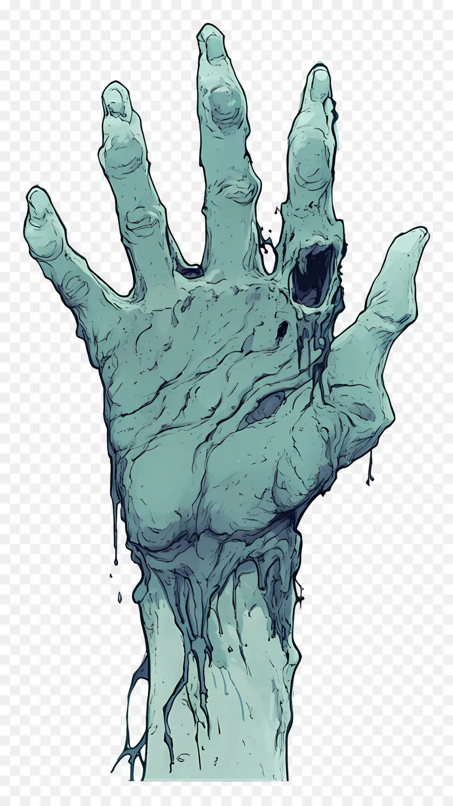 Tangan Zombie，Tangan Zombi PNG