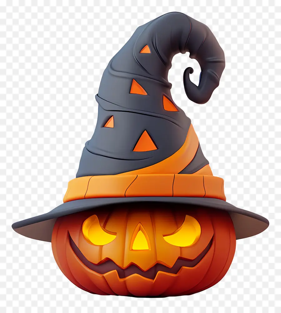 Topi Halloween，Labu Halloween PNG