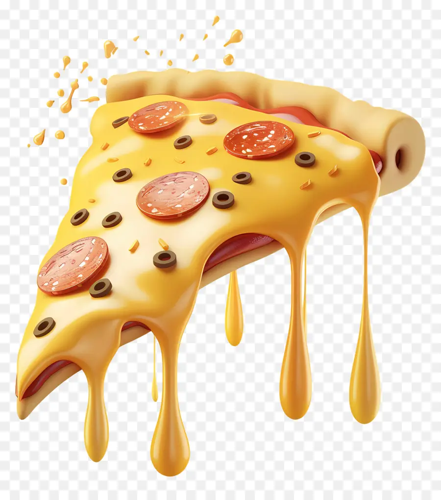 Pizza 3d，Irisan Pizza PNG