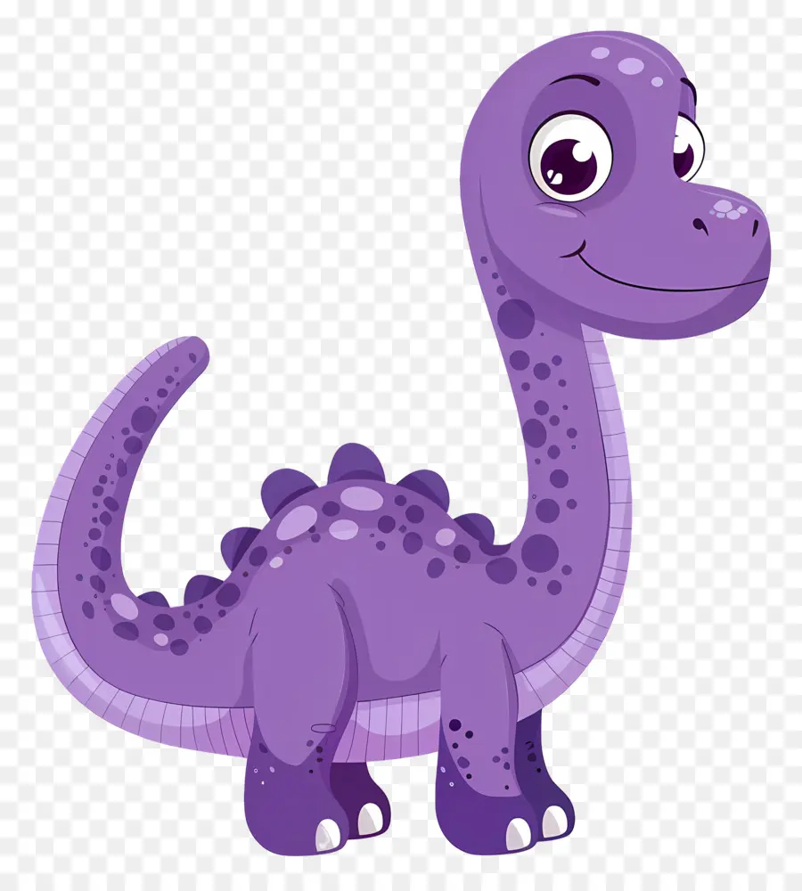 Dinosaurus Kartun，Dinosaurus Ungu PNG