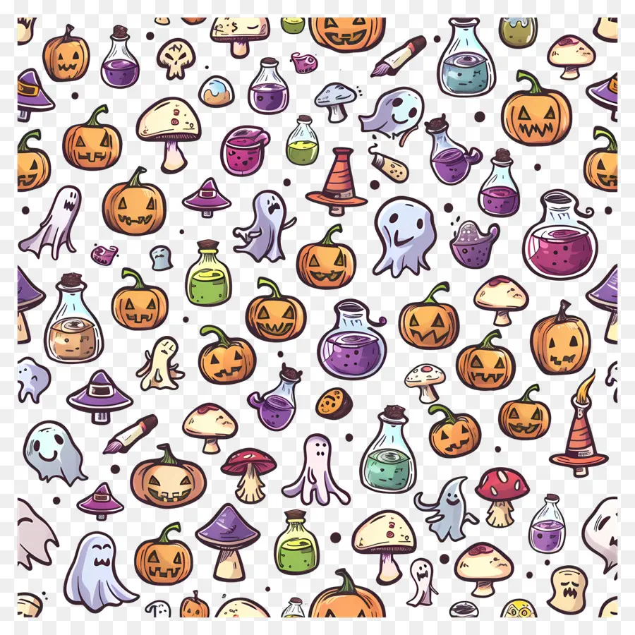 Latar Belakang Halloween，Coretan Halloween PNG