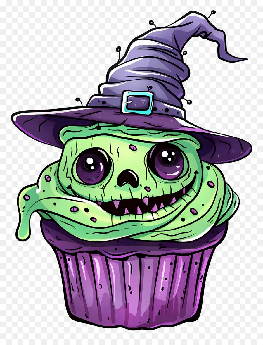 Kue Mangkuk Halloween，Kue Mangkuk Penyihir PNG